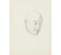DQCJIYIGL Famous Painting Wall Art Posters Posters And Prints Study of the head of a bald old man for 'The English People' Sir George Clausen Mural Artwork for Home Decor 60x90cm