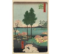 DQCJIYIGL Famous Painting Wall Art Posters Posters And Prints Suwa Bluff Nippori From the Series One Hundred Famous Views of Edo by Ando Hiroshige Mural Artwork for Home Decor 60x90cm