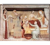DQCJIYIGL Famous Painting Wall Art Posters Posters And Prints The Birth of the Virgin da Milano Mural Artwork for Home Decor 60x90cm