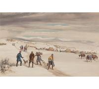 DQCJIYIGL Famous Painting Wall Art Posters Posters And Prints the Camp of the Second Division Looking East January by William Crimea Simpson Mural Artwork for Home Decor 60x90cm