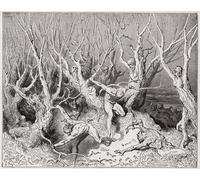 DQCJIYIGL Famous Painting Wall Art Posters Posters And Prints the Divine Comedy by Gustave Dore Mural Artwork for Home Decor 60x90cm