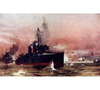 DQCJIYIGL Famous Painting Wall Art Posters Posters And Prints the Fame in the Attack on Taku by Charles Edward Mural Artwork for Home Decor 60x90cm