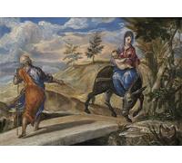 DQCJIYIGL Famous Painting Wall Art Posters Posters And Prints the Flight Into Egypt by El Greco Mural Artwork for Home Decor 60x90cm