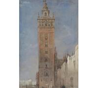 DQCJIYIGL Famous Painting Wall Art Posters Posters And Prints the Giralda Seville by David Roberts Mural Artwork for Home Decor 60x90cm