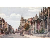 DQCJIYIGL Famous Painting Wall Art Posters Posters And Prints the High From St Mary's Church Oxford by Alfred Robert Quinton Mural Artwork for Home Decor 60x90cm