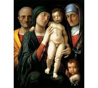 DQCJIYIGL Famous Painting Wall Art Posters Posters And Prints the Holy Family by Andrea Mantegna Mural Artwork for Home Decor 60x90cm