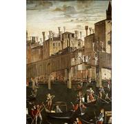 DQCJIYIGL Famous Painting Wall Art Posters Posters And Prints the Miracle of the Holy Cross At Rialto Bridge by Vittore Carpaccio Mural Artwork for Home Decor 60x90cm