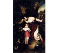DQCJIYIGL Famous Painting Wall Art Posters Posters And Prints The Mother Finding Her Infant Playing With Talons of The Dragon Slain By The Red Cross Knight Henry Thomson for Home Decor 60x90cm