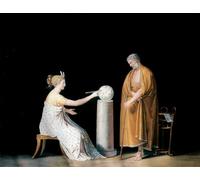 DQCJIYIGL Famous Painting Wall Art Posters Posters And Prints the Muse Urania and Thales Tempera by Antonio Mural Artwork for Home Decor 60x90cm