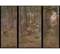 DQCJIYIGL Famous Painting Wall Art Posters Posters And Prints the Pioneer by Frederick Mccubbin Mural Artwork for Home Decor 60x90cm