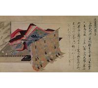 DQCJIYIGL Famous Painting Wall Art Posters Posters And Prints the Poet Saigu No Nyogo Yoshiko Illustration From Kokka by Fujiwara Nobuzane Mural Artwork for Home Decor 60x90cm