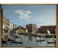 DQCJIYIGL Famous Painting Wall Art Posters Posters And Prints the Rialto Bridge by Canaletto Mural Artwork for Home Decor 60x90cm