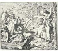 DQCJIYIGL Famous Painting Wall Art Posters Posters And Prints the Roman General Nero Drusus on the River Elbe by Eduard Bendemann Mural Artwork for Home Decor 60x90cm