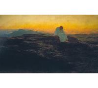 DQCJIYIGL Famous Painting Wall Art Posters Posters And Prints the Temptation in the Wilderness by Briton Riviere Mural Artwork for Home Decor 60x90cm
