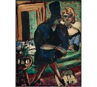 DQCJIYIGL Famous Painting Wall Art Posters Posters And Prints Two Women on the Sofa by Max Beckmann Mural Artwork for Home Decor 60x90cm
