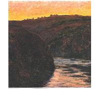 DQCJIYIGL Famous Painting Wall Art Posters Posters And Prints Valley of the Creuse At Sunset by Claude Monet Mural Artwork for Home Decor 60x90cm