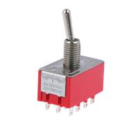 DQFOCPHHAA 10PCS MTS-403 4PDT 12PIN ON-OFF-ON Miniature toggle switch power switches 6A/125V 2A/250V MTS 403 MTS403
