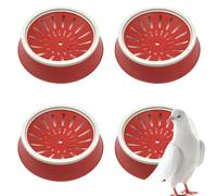 DQITJ 4 Pack Pigeon Nest Plastic Breeding Bowl Hatching Basin Egg Nest for Doves Pigeon Quail Bird (Dia: 10.2")
