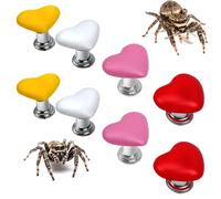 DQITJ 8 Pcs Jumping Spider Accessories with Heart Styling Platforms Enclosure Cute Hide Spider Habitat Decor Enclosure Deco