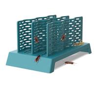 DQITJ Insect Climbing Frame, Live Feeder Habitat Accessories for Dubia Roaches, Crickets, Mealworms, Silkworms, Ventilated Wave Structure for Reptile Feeding (Blue)