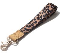 DQL Lanyards for ID Badges, Cute Key ID Badge Holder, Hand Wrist Lanyard Keychain Holder for Women, Leopard Print, Wrist Lanyard