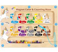 DQMOON Toys for 3 4 5 Year Old Girls Gifts, Montessori Magnetic Color and Number Maze Girls Toys Age 3-5 Fine Motor Skills Toddlers Educational Preschool Toys, Birthday Presents Xmas Stocking Fillers