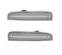 DQRG For Jeep For Cherokee 1997 1998 1999 2000 2001 LED Dynamic Front Side Marker Lights Smoked Lens Amber Left & Right Turn Signal Lamp Mirror Turn Signal Light
