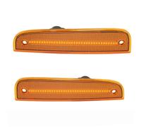 DQRG For Jeep For Cherokee 1997 1998 1999 2000 2001 LED Dynamic Front Side Marker Lights Smoked Lens Amber Left & Right Turn Signal Lamp Mirror Turn Signal Light