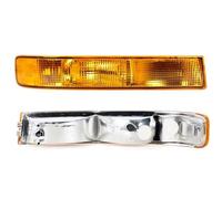 DQRG Wing Mirror Indicator 2PCS Front Bumper Light Fog Turn Signal Car Accessories For GMC For Savana Van 1500 2500 2003-2019 GM2520188 GM2521188(Yellow No Bulb)