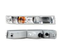 DQRG Wing Mirror Indicator 2PCS Front Bumper Light Fog Turn Signal Car Accessories For GMC For Savana Van 1500 2500 2003-2019 GM2520188 GM2521188(White With Bulbs)