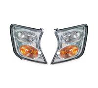 DQRG Wing Mirror Indicator Car Front Bumper Headlight Side Marker Corner Turn Signal Light Lamp No Bulb For Nissan For Patrol Y61 2001 2002 2003 2004(Yellow 1pair)