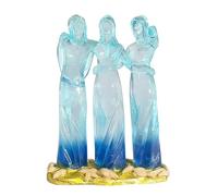 Dqsgiqe Sisters by My Side, Celebrates Friendships Three Sisters Sculpture | Friendships Hugging Transparent Resin Sculpture | For Female Women for Birthday, Christmas, Mother's Day