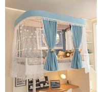 DQSPDBD Bunk Bed Canopy Curtain with Frame Bed Tent for Top and Lower Bunk Bed Canopy Set with Mosquito Net Loft Bed Curtains Bed Curtains for Bottom
