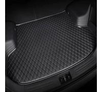 DQSZ Car Leather Boot Liner for VW Tiguan R Line Edition 2020-2024, Rear Cargo Tray Trunk Carpets Protector Pads Mats Anti-Scratch Anti-Slip Waterproof Pad Accessories,A/Black-normal