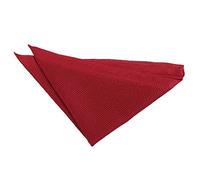 DQT Men Knit Knitted Casual Handkerchief Pocket Square Burgundy