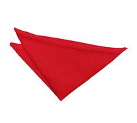 DQT Men Knit Knitted Casual Handkerchief Pocket Square Crimson Red