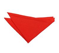 DQT Men Knit Knitted Casual Handkerchief Pocket Square Red
