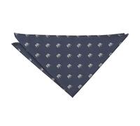 DQT Men's Embroidered Animals Novelty Handkerchief Pocket Square - Navy Blue Elephant