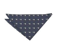 DQT Men's Embroidered Animals Novelty Handkerchief Pocket Square - Navy Blue Mallard Wild Duck