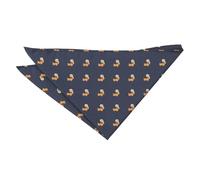 DQT Men's Embroidered Animals Novelty Handkerchief Pocket Square - Navy Blue Red Squirrel