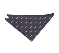 DQT Men's Embroidered Flag Novelty Handkerchief Pocket Square - Navy Blue Germany