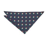 DQT Men's Embroidered Flag Novelty Handkerchief Pocket Square - Navy Blue Ireland