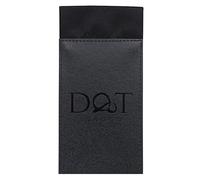 DQT Mens Plain Satin Pre-Folded Pocket Square Fold - Wedding, Business & Formal Suit Handkerchief - Black