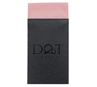 DQT Mens Plain Satin Pre-Folded Pocket Square Fold - Wedding, Business & Formal Suit Handkerchief - Dusty Pink