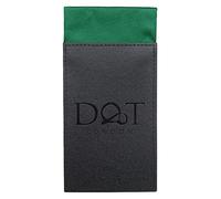 DQT Mens Plain Satin Pre-Folded Pocket Square Fold - Wedding, Business & Formal Suit Handkerchief - Emerald Green