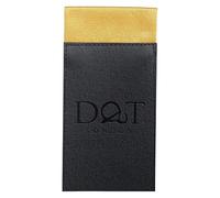 DQT Mens Plain Satin Pre-Folded Pocket Square Fold - Wedding, Business & Formal Suit Handkerchief - Gold