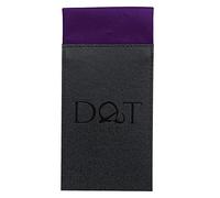DQT Mens Plain Satin Pre-Folded Pocket Square Fold - Wedding, Business & Formal Suit Handkerchief - Purple