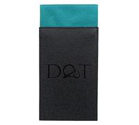 DQT Mens Plain Satin Pre-Folded Pocket Square Fold - Wedding, Business & Formal Suit Handkerchief - Teal