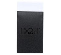 DQT Mens Plain Satin Pre-Folded Pocket Square Fold - Wedding, Business & Formal Suit Handkerchief - White