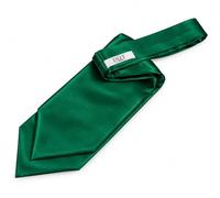 DQT Mens Plain Satin Wedding Self-Tie Ascot Cravat | 13 cm Blade, Fits 36-47 cm Neck, Suit and Waistcoat Accessory, Best Man, Groomsmen, Proms, Business Wear and Formal Events